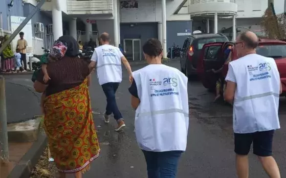 Les autorités sanitaires de métropole mobilisées sur le terrain à Mayotte pour venir en aide aux populations apès le passage du cyclone Chido